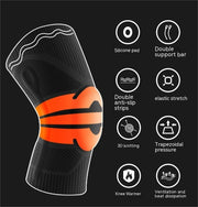 Fitness Running Cycling Patella Knee Silicone Sleeve Protective Gear