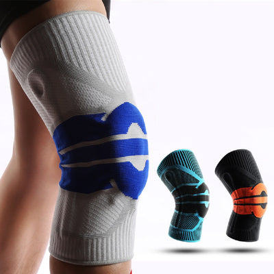 Fitness Running Cycling Patella Knee Silicone Sleeve Protective Gear